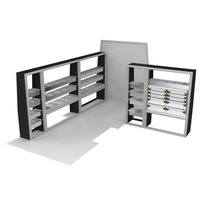 CTech VanPro Commercial Shelving Van Package Ford Transit 148" EXT Wheelbase Model FT-EXT-PRO-1