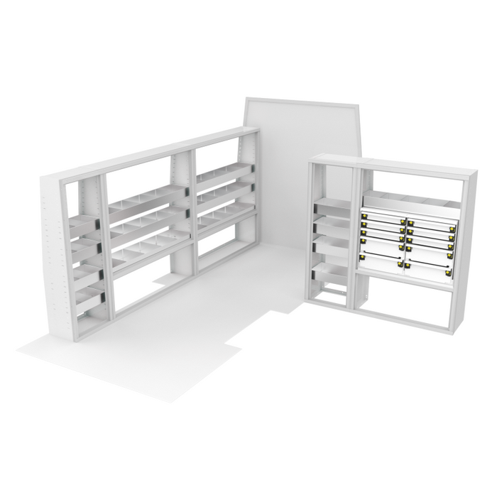 CTech VanPro Commercial Shelving Van Package Ford Transit 148" EXT Wheelbase Model FT-EXT-PRO-1