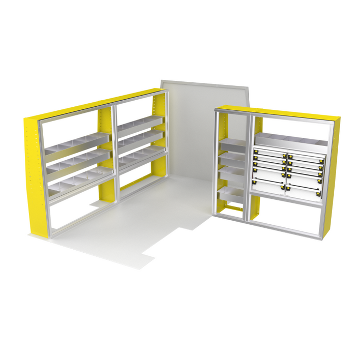CTech VanPro Commercial Shelving Van Package Ford Transit 148" Wheelbase Model FT-PRO-1