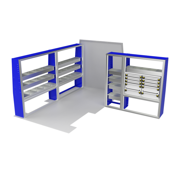 CTech VanPro Commercial Shelving Van Package Ford Transit 148" Wheelbase Model FT-PRO-1