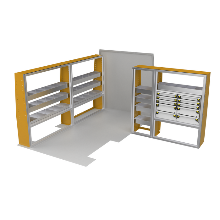 CTech VanPro Commercial Shelving Van Package Ford Transit 148" Wheelbase Model FT-PRO-1