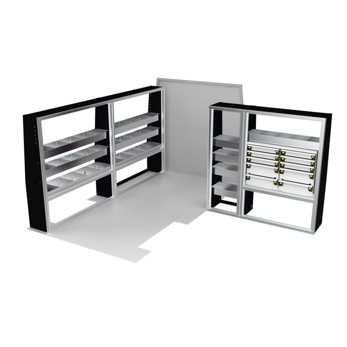 CTech VanPro Commercial Shelving Van Package Ford Transit 148" Wheelbase Model FT-PRO-1