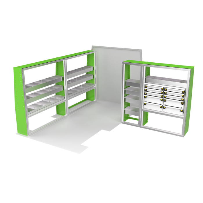 CTech VanPro Commercial Shelving Van Package Ford Transit 148" Wheelbase Model FT-PRO-1