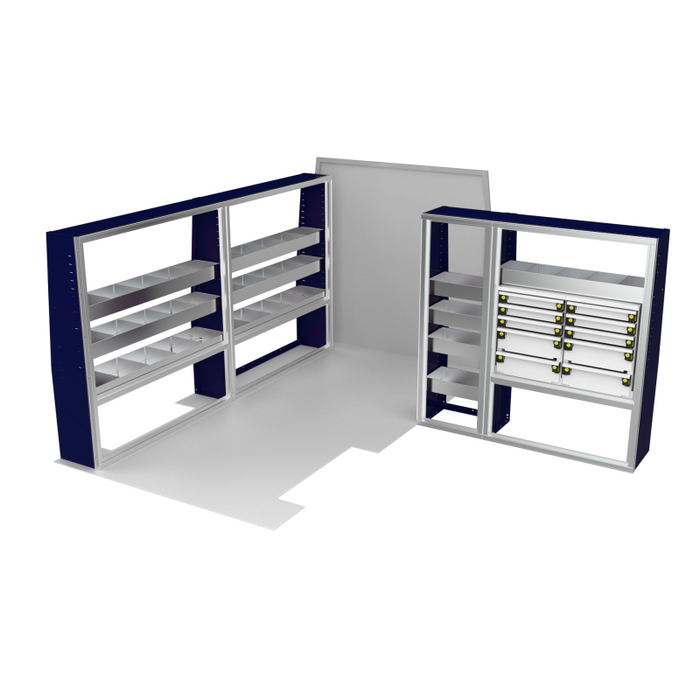 CTech VanPro Commercial Shelving Van Package Ford Transit 148" Wheelbase Model FT-PRO-1