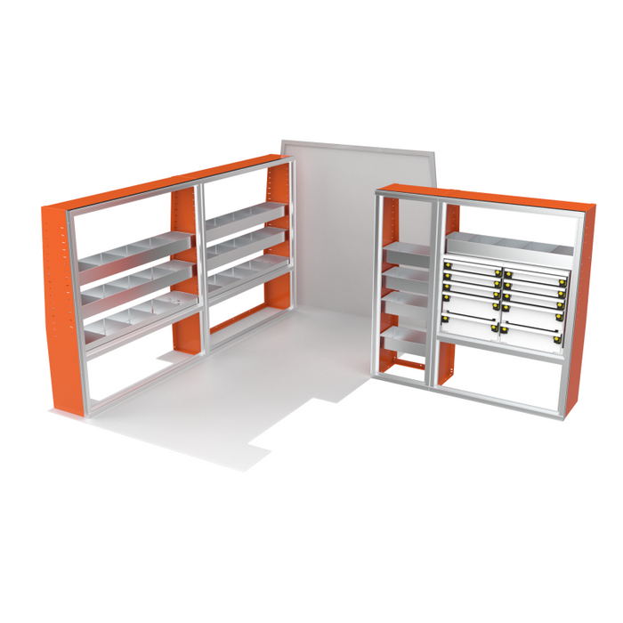 CTech VanPro Commercial Shelving Van Package Ford Transit 148" Wheelbase Model FT-PRO-1