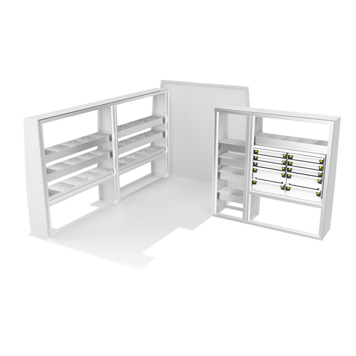 CTech VanPro Commercial Shelving Van Package Ford Transit 148" Wheelbase Model FT-PRO-1