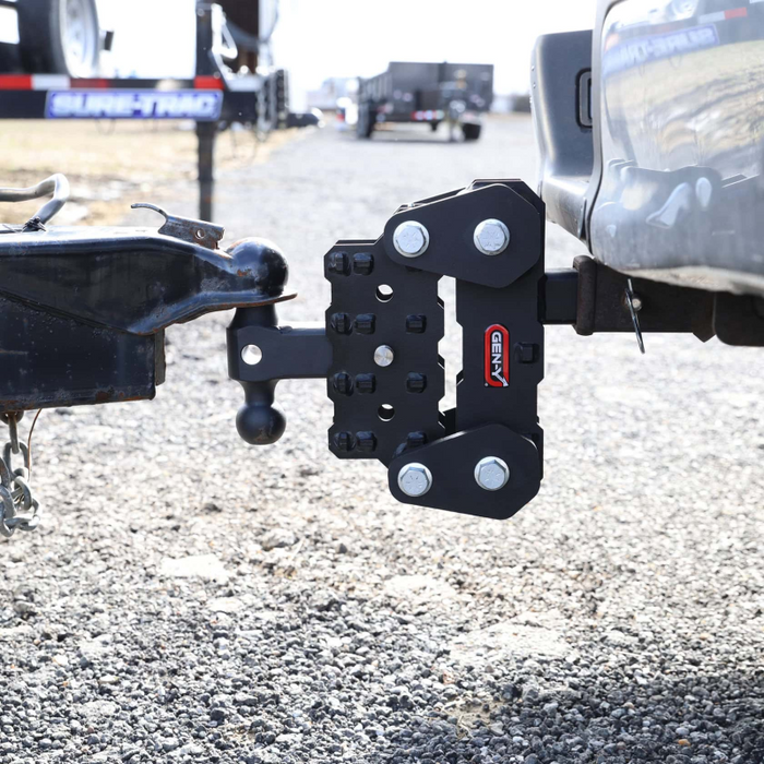 GEN-Y Phantom-XT TORSION-FLEX 2" Shank 4.25" Drop 1K TW 10K Hitch and GH-031 Dual-Ball Model GH-104176XT