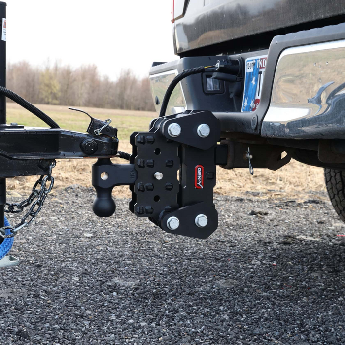 GEN-Y Phantom-XT TORSION-FLEX 2" Shank 4.25" Drop 1K TW 10K Hitch and GH-031 Dual-Ball Model GH-104176XT