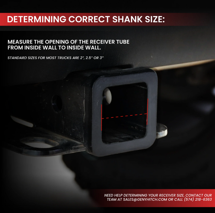 Gen-Y PHANTOM-X 2" Solid Shank 2.5" Drop 1K TW 10K Hitch & GH-031 Dual-Ball Model GH-2612X