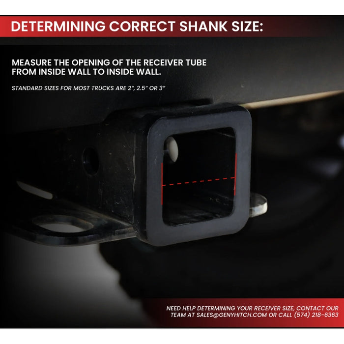 Gen-Y PHANTOM-X 2" Solid Shank 2.5" Drop 1K TW 10K Hitch Model GH-2632X