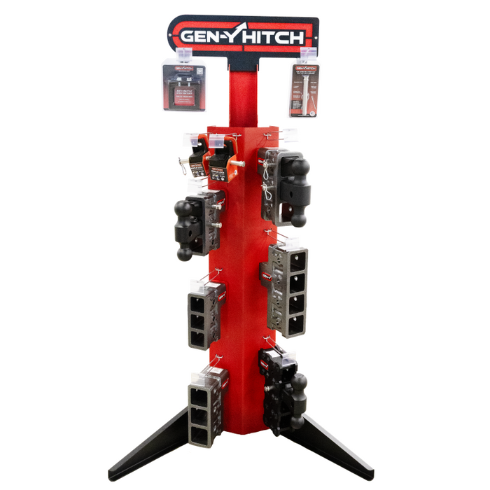 GEN-Y Vertical Display Stand with Monitor Bracket (Five - 2.5" Slots, One - 3" Slot) with 2 Reducer Sleeves (102123) Model GH-5001
