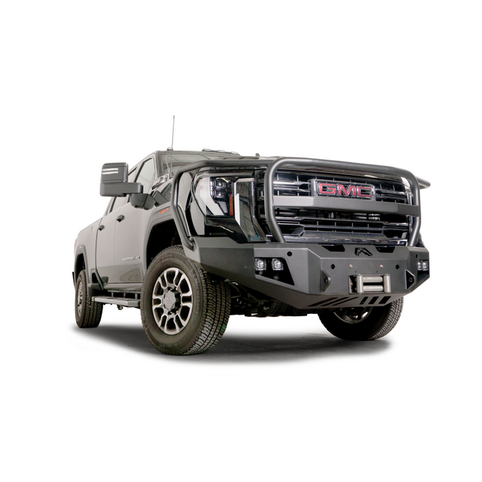 Fab Fours Premium Winch Front Bumper w/ Full Guard 2 Stage Black Powder Coat w/ Sensor Model GM24-A6250-1