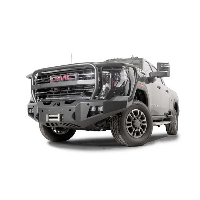 Fab Fours Premium Winch Front Bumper w/ Full Guard 2 Stage Black Powder Coat w/ Sensor Model GM24-A6250-1
