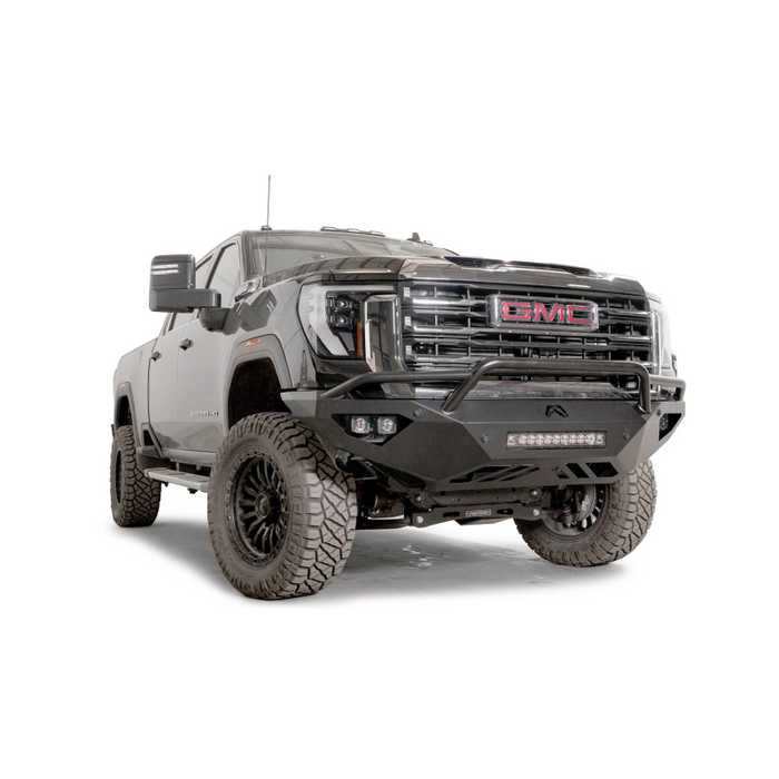 Fab Fours Vengeance Front Bumper w/ Pre-Runner Guard 2 Stage Black Powder Coat Model GM24-V6252-1