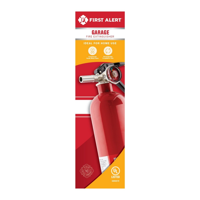 BRK First Alert Garage Fire Extinguisher UL Rated 10-B:C FE10GR Model GARAGE10