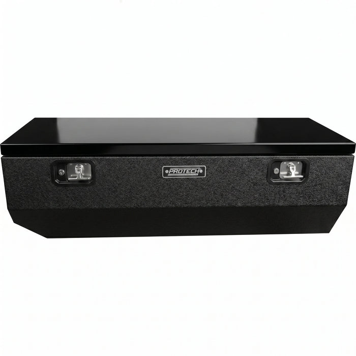 Protech Chest Tool Box - 21X20X62, 20+ Chevy HD 6.5+ Bed, Smooth Lid- Textured Black Includes Tray Model 54-5426-TB