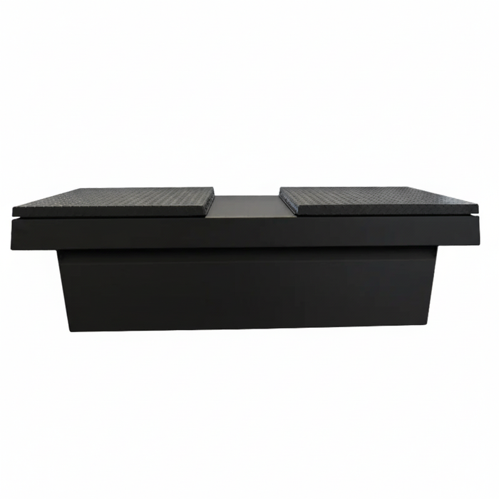 ProTech Crossover 16X20X74 Gull Wing Box Diamond Plate Lid Textured Black Standard Profile Includes Tray Model 54-6222-TB