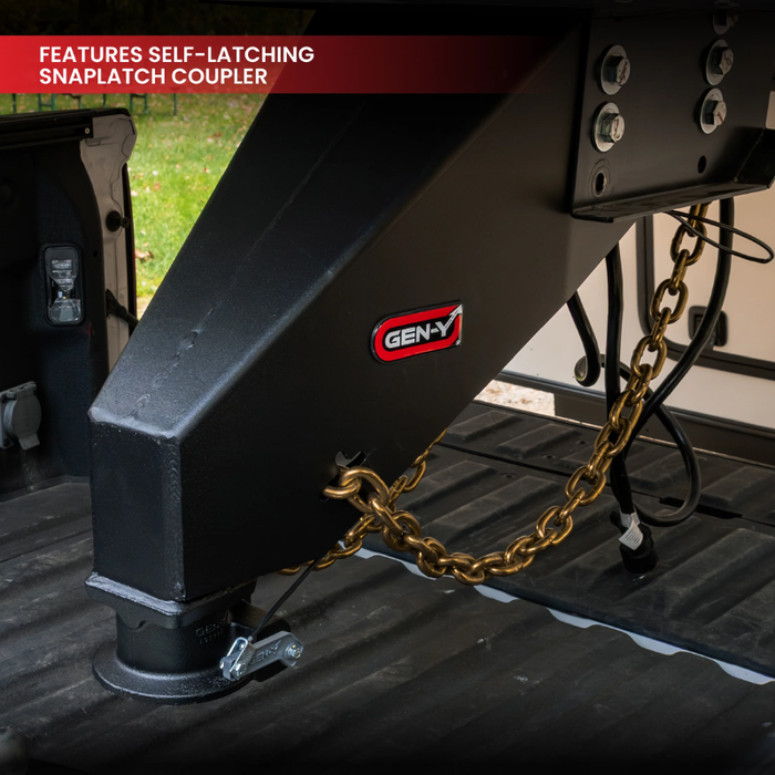 Gen-Y The NOMAD Fifth Wheel-to-Gooseneck Static Pin Box with SnapLatch Coupler Fits 1621, 1621 HD, 1116 & 1716 Frames Model GH-8101