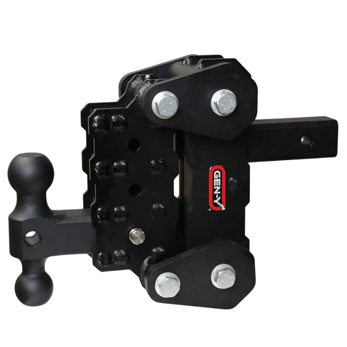 GEN-Y Phantom-XT TORSION-FLEX 2" Shank 4.25" Drop 1K TW 10K Hitch and GH-031 Dual-Ball Model GH-104176XT
