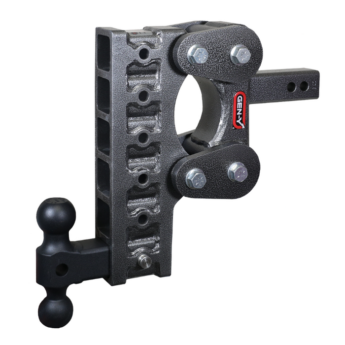 GEN-Y The BOSS TORSION-FLEX 2" Shank 10" Drop 1.1K TW 10K Hitch & GH-031 Dual-Ball Model GH-1016