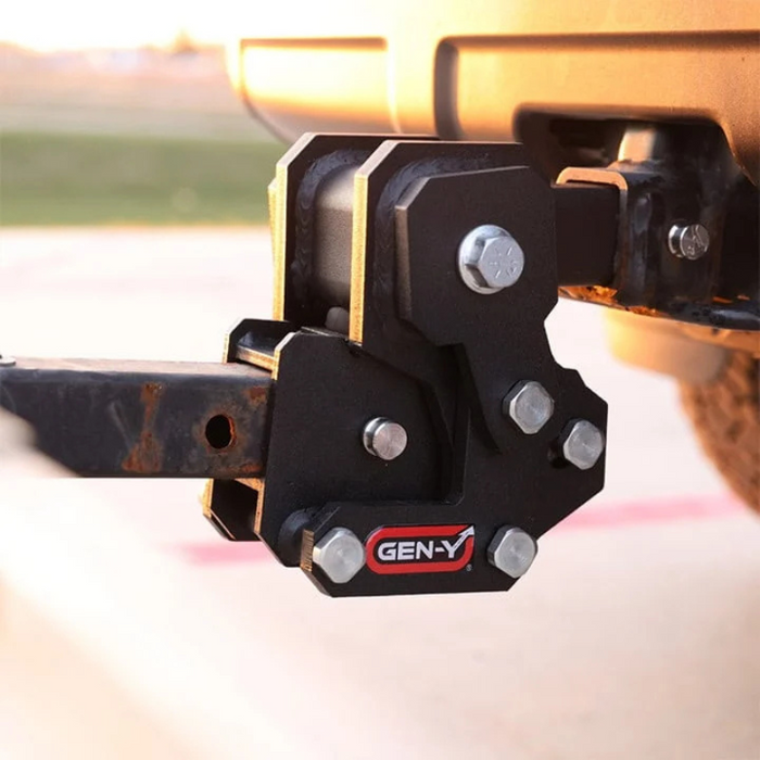 GEN-Y VOYAGER Hitch w/ Platinum Ball Mount (GH-103705) - 4.75" Tube - 7K Overall Towing Capacity - 700 LB Towing Tongue Weight Capacity - 300 LB Cargo Tongue Weight Capacity @ 24" From Pin C/L to Cargo C/L Model GH-26011