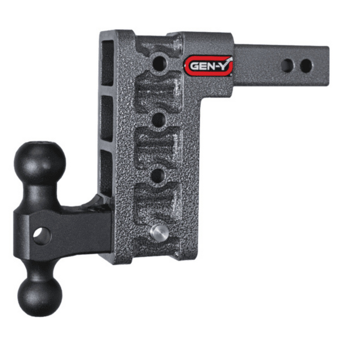 GEN-Y MEGA-DUTY 2" Shank 7.5" Drop 2K TW 16K Hitch & GH-051 Dual-Ball Model GH-514