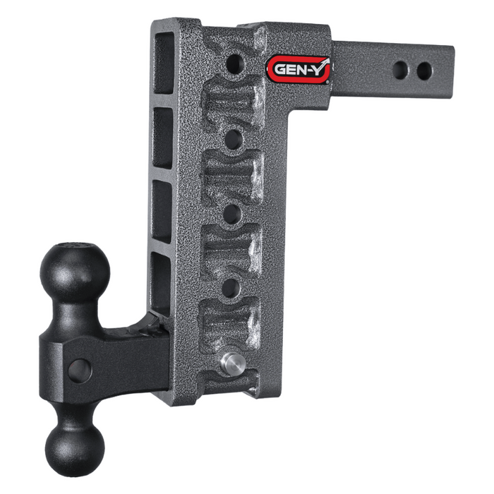 GEN-Y MEGA-DUTY 2" Shank 10" Drop 2K TW 16K Hitch & GH-051 Dual-Ball Model GH-515