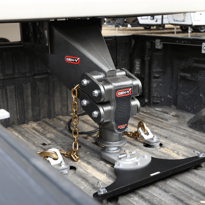 GEN-Y EXECUTIVE TORSION-FLEX Turning Point Fifth Wheel to Gooseneck 2 5/16" Coupler 1.5K - 4.5K pin weight range 21K Towing Model GH-8047AL