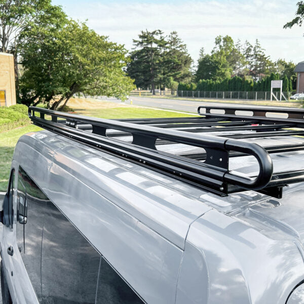 Loader Transit Rack Vantech Black Aluminum Bolt-On Cargo Rack System Ford Transit 2015-cur ...