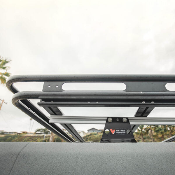 Vantech Black Aluminum Bolt-On Cargo Rack System Ford Transit 2015-current Low Roof / 148" WB Model H1810FD05B