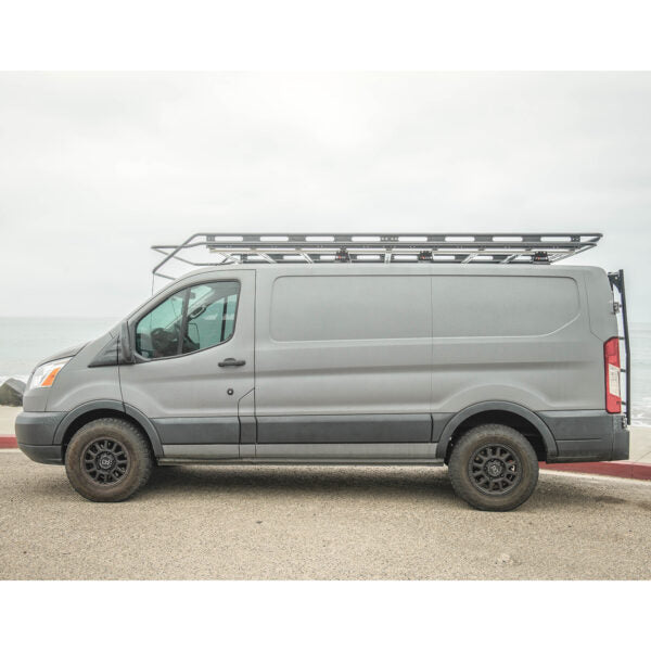 Loader Transit Rack Vantech Black Aluminum Bolt-On Cargo Rack System Ford Transit 2015-cur ...
