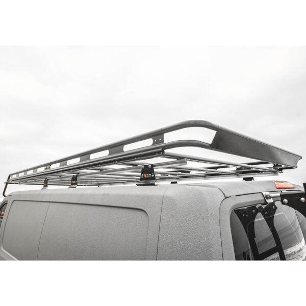 Vantech Black Aluminum Bolt-On Cargo Rack System Ford Transit 2015-current Low Roof / 148" WB Model H1810FD05B