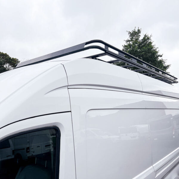 Vantech Black Aluminum Bolt-On Cargo Rack System Ford Transit 2015-current High Roof / 148" WB / Extended Model H1813DD04B