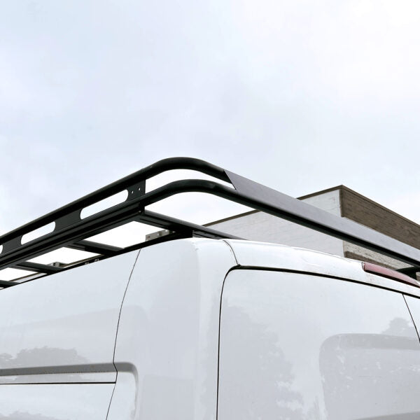 Vantech Black Aluminum Bolt-On Cargo Rack System Ford Transit 2015-current High Roof / 148" WB / Extended Model H1813DD04B
