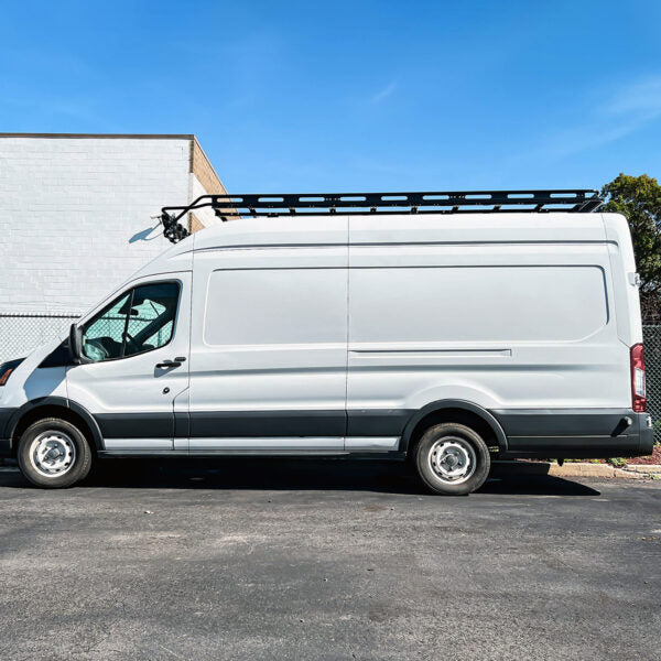 Vantech Black Aluminum Bolt-On Cargo Rack System Ford Transit 2015-cur ...