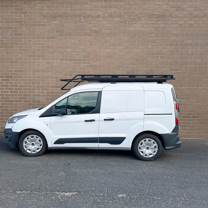 Vantech Black Aluminum Bolt-On Cargo Rack System Ford Transit Connect ...