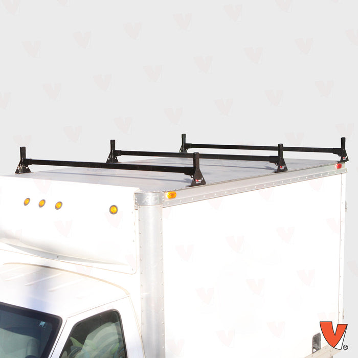 Vantech 3-Bar Black Aluminum (94"- 102") Top Mount Rack System Box Truck / Trailer Model C46003361B