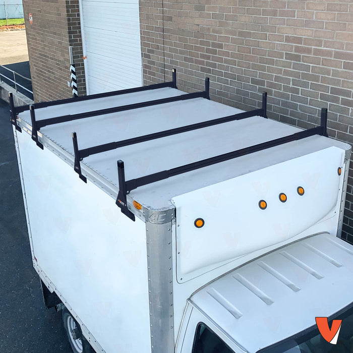 Vantech Heavy Duty 2 Bar Ladder Roof Rack Fits: Truck Toppers