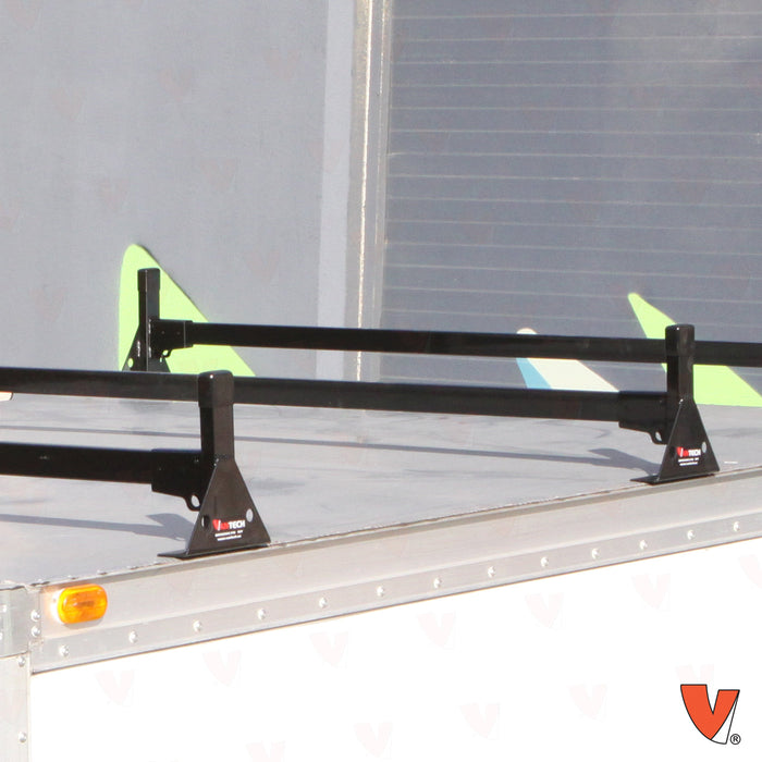 Vantech 4-Bar Black Steel (82"- 90") Top Mount Rack System Box Truck / Trailer Model C46004358B