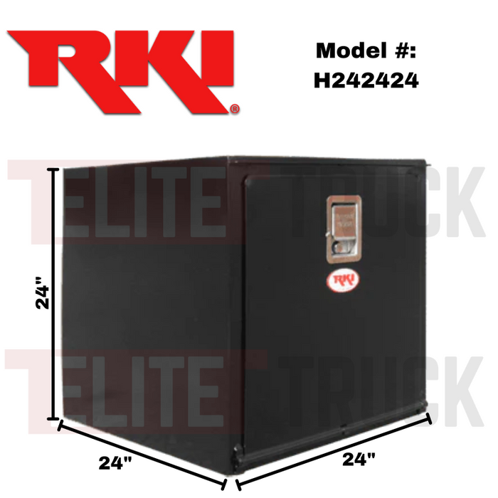 RKI Underbody Truck Box 24x24x24 H-Series 14 Gauge Black Steel Model # H242424