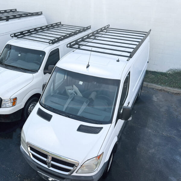 Vantech Black Aluminum Cargo Rack System Mercedes Sprinter 2007-curren ...