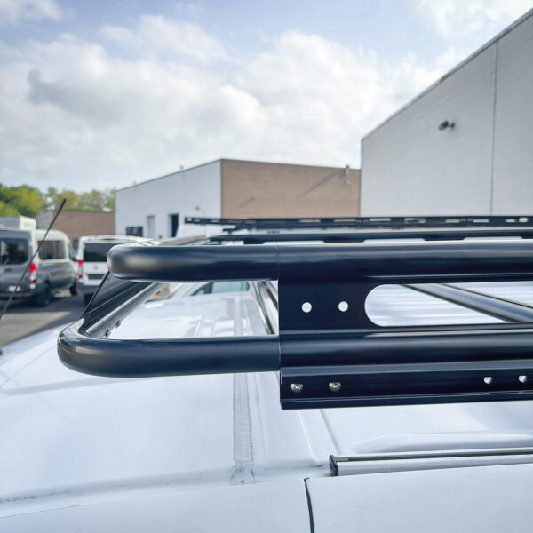 Vantech Black Aluminum Cargo Rack System Mercedes Sprinter 2007-current Low Roof / 144" WB Model H3003DD04B