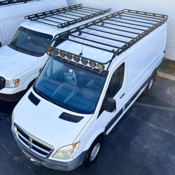 Sprinter Kayak Rack Vantech Black Aluminum Cargo Rack System Mercedes Sprinter 2007-curren ...