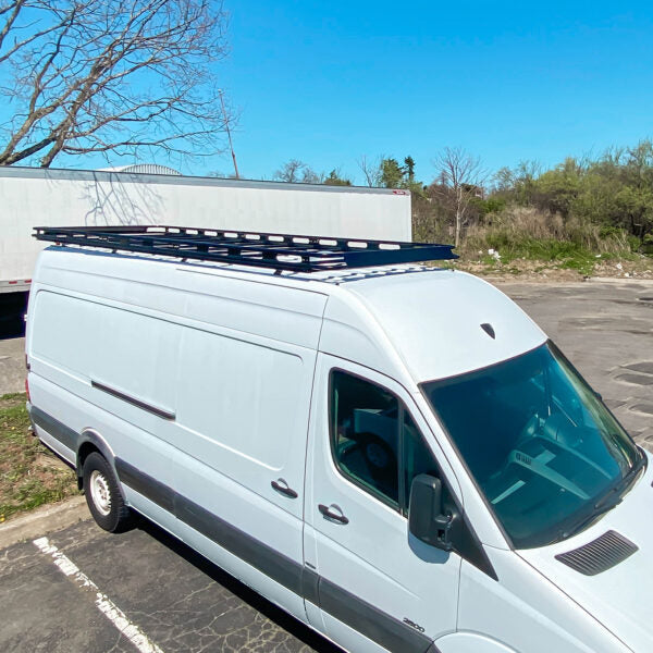 Vantech Black Aluminum Cargo Rack System Mercedes Sprinter 2007-curren ...
