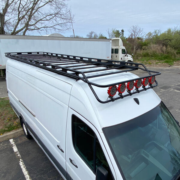 Sprinter Kayak Rack Vantech Black Aluminum Cargo Rack System Mercedes Sprinter 2007-curren ...