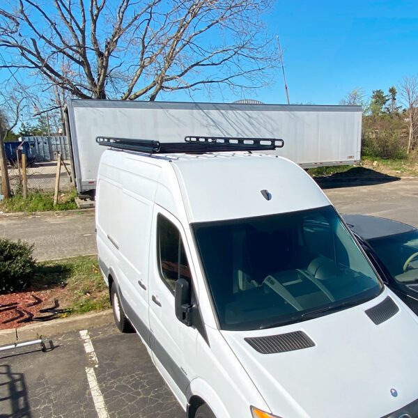 Vantech Black Aluminum Cargo Rack System Mercedes Sprinter 2007-curren ...