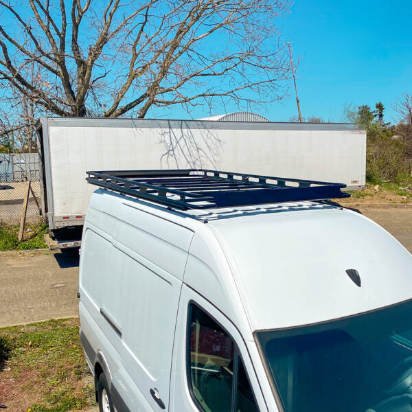 Vantech Black Aluminum Cargo Rack System Mercedes Sprinter 2007-curren ...
