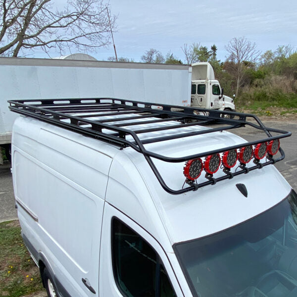 Vantech Black Aluminum Cargo Rack System Mercedes Sprinter 2007-curren ...