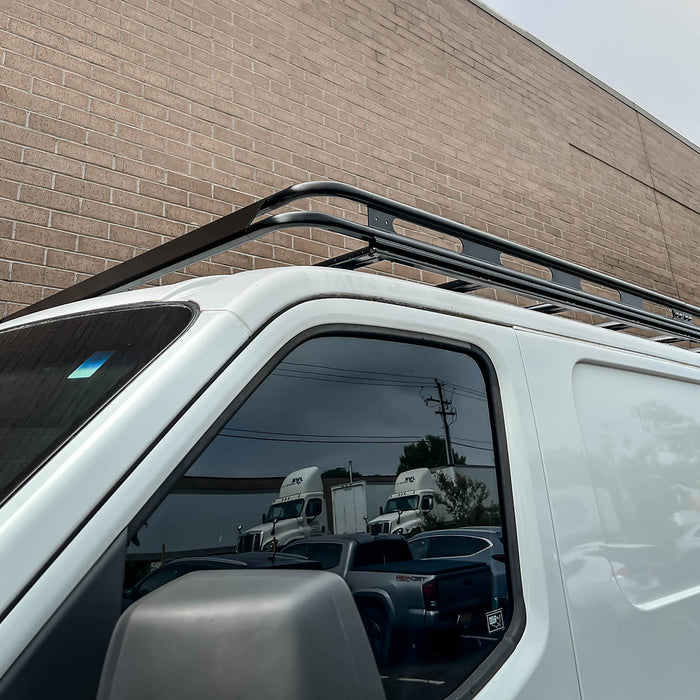 Vantech Black Aluminum Bolt-On Cargo Rack System Nissan NV Cargo 2012-2021 Low Roof Model H3301DD04B