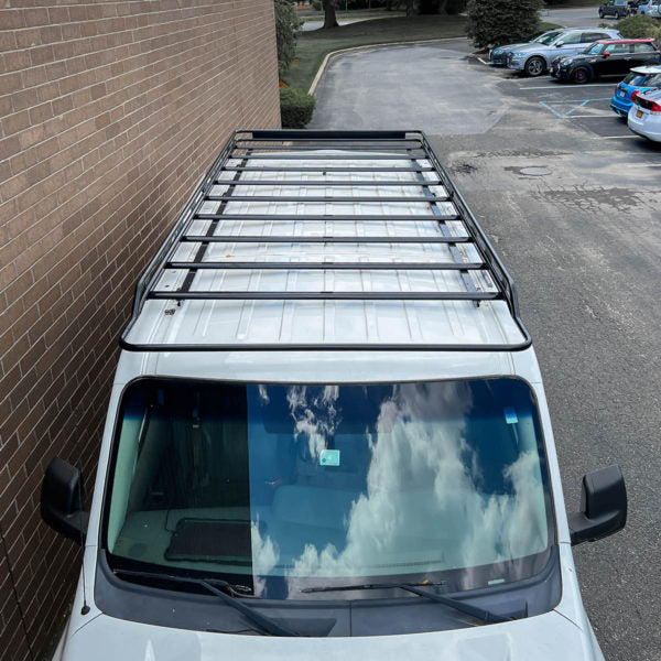 Vantech Black Aluminum Bolt-On Cargo Rack System Nissan NV Cargo 2012-2021 Low Roof Model H3301EC04B